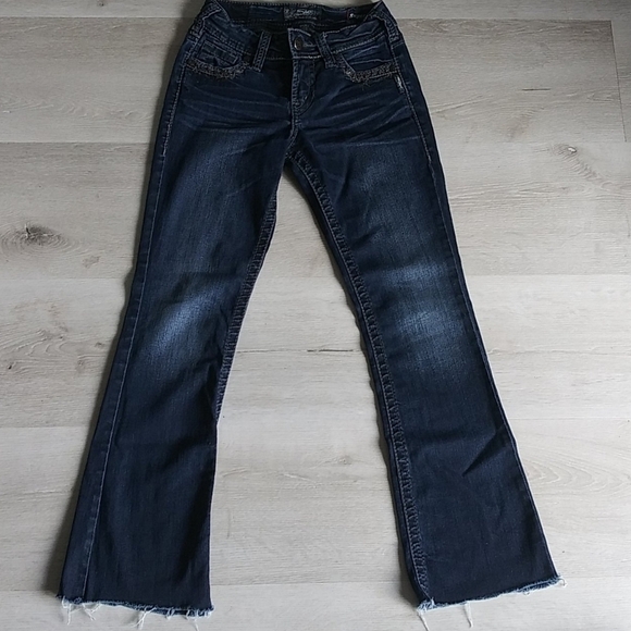 Silver Suki‎ Mid Boot Embroidered Jeans raw ham - Picture 14 of 16